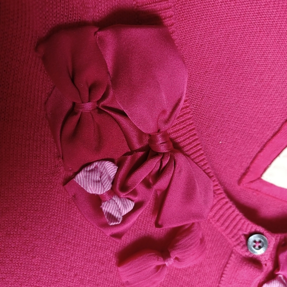 COPY - Hollister Hot Pink Sweater with Bows - Size Medium - Picture 5 of 7